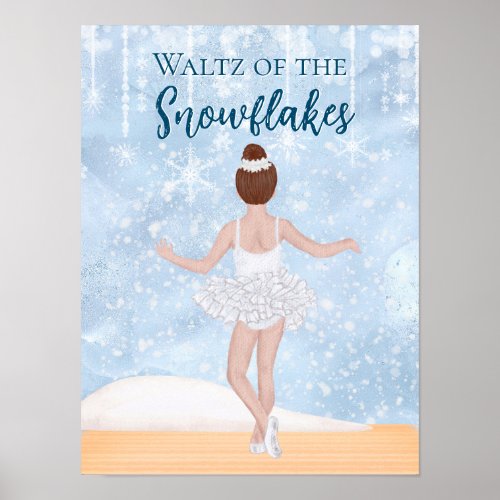 Waltz of the Snowflakes the Nutcracker Ballet Poster