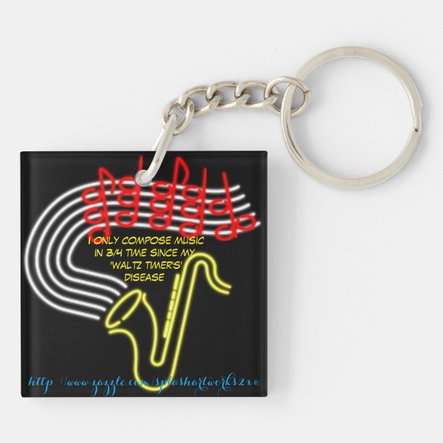 "Waltz-Timer's Disease" Keychain (Back)