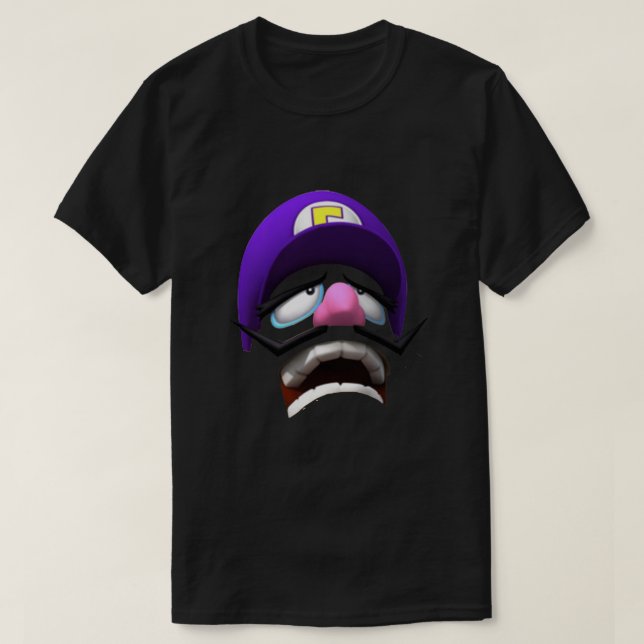 Waluigi Face  T-Shirt (Design Front)