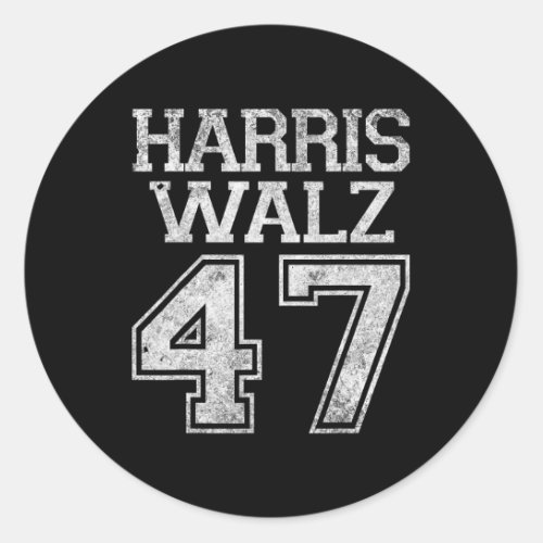 Walz 2024 Campaign For President Harris Waltz Vint Classic Round Sticker