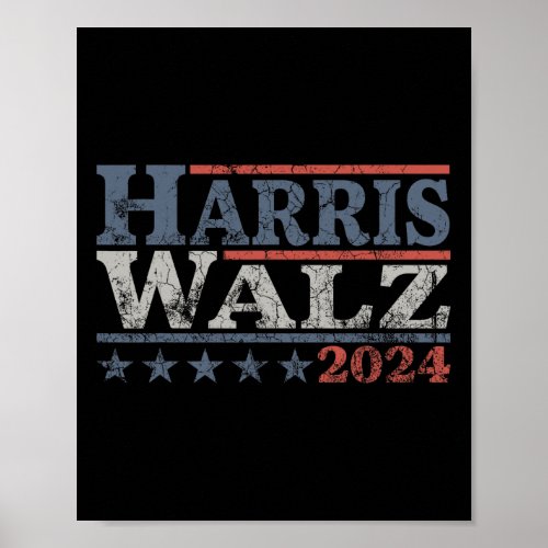 Walz 2024 Election Kamala Harris Tim Waltz 2024 12 Poster