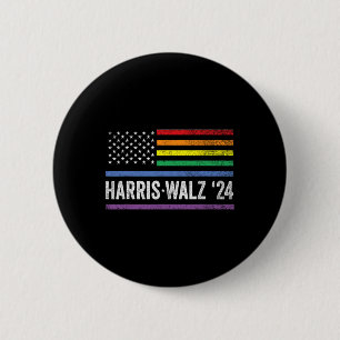 Walz 2024 Election Kamala Tim Waltz American Lgbt Button