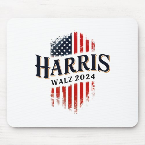 Walz 2024 Election Tim Walz Kamala Harris Vote Blu Mouse Pad