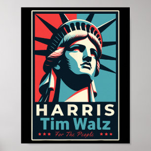 Walz 2024 Kamala Harris 2024 Tim Walz 2024 Usa  Poster
