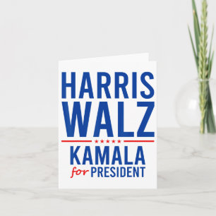 Walz 2024 Kamala Harris For President Tim Walz Card