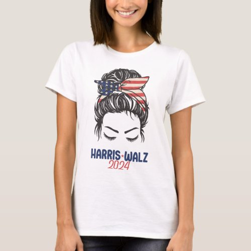 Walz 2024 Kamala Harris Tim Walz President Democra T_Shirt