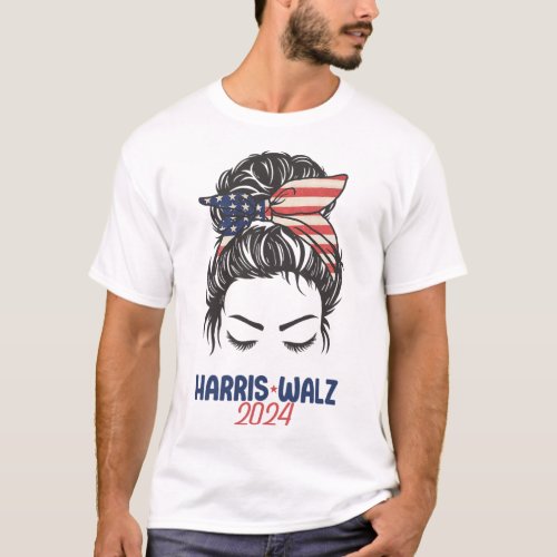 Walz 2024 Kamala Harris Tim Walz President Democra T_Shirt