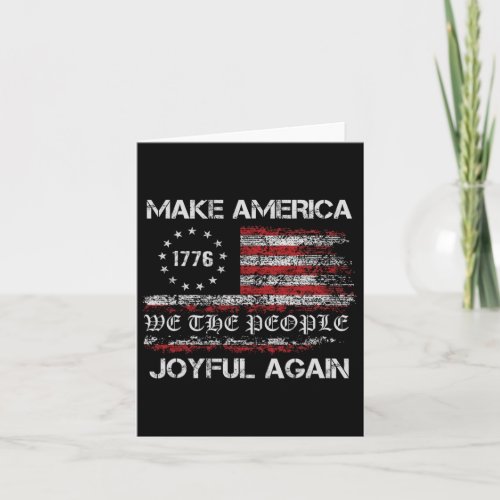 Walz 2024 Make America Joyful Again Vintage Usa Fl Card