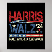 Walz 2024 Make America Kind Again Harris Waltz Quo