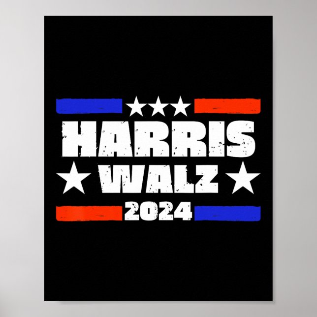 Walz 2024 President Campaign Election  Poster (Front)