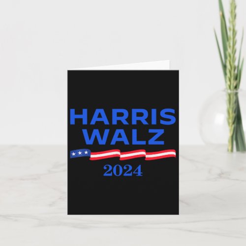 Walz 2024 President Election Kamala Harris Waltz  Card