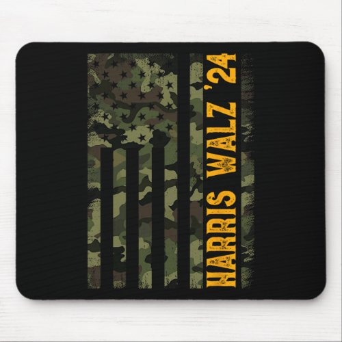 Walz 2024 Presidential Election Kamala Camo Flag  Mouse Pad