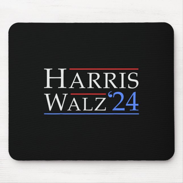Walz 2024 Save Democracy 2024 Election Funny Harri Mouse Pad (Front)