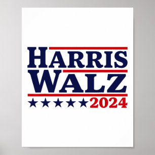 Walz 24 Election Kamala Harris Tim Waltz 24 4 Poster