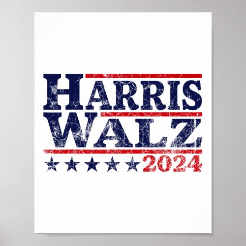 Walz 24 Election Kamala Harris Tim Waltz 24  Poster