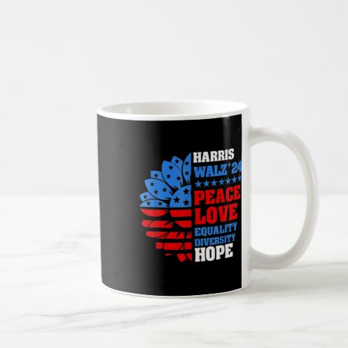 Walz Peace Love Equality Hope Diversity  Coffee Mug