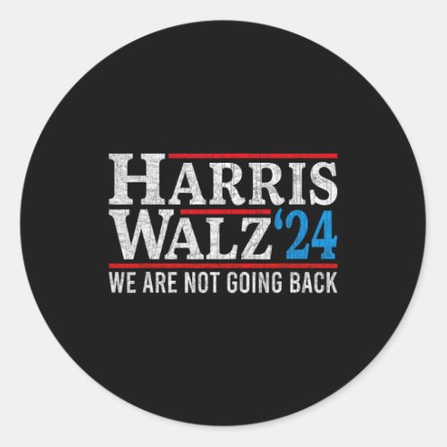 Walz Waltz 2024 Election Kamala Harris Tim Waltz 2 Classic Round Sticker