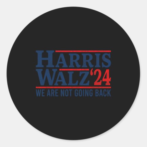 Walz Waltz 2024 Election Kamala Harris Tim Waltz 2 Classic Round Sticker