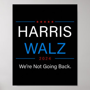 WAlzheimer 2024 Election Kamala Harris Tim W Waltz Poster
