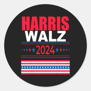 WAlzheimer 2024 Kamala And Tim President Campaign Classic Round Sticker