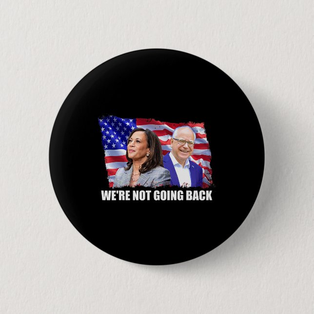 WAlzheimer 2024 Kamala Harris First Female Preside Button (Front)