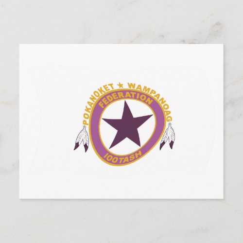 Wampanoag Tribe Flag Postcard