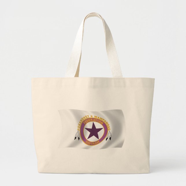 Wampanoag Tribe Flag Tote Bag (Front)