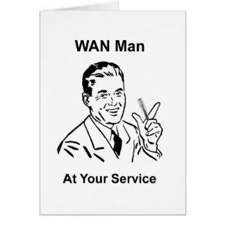 WAN Man At Your Service Retro Tech Cards