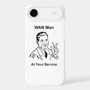 WAN Man At Your Service Retro Tech iPhone 17 Air Case