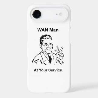 WAN Man At Your Service Retro Tech iPhone 17 Air Case