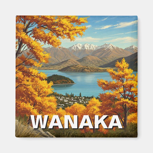 Wanaka New Zealand Travel Magnet (Front)