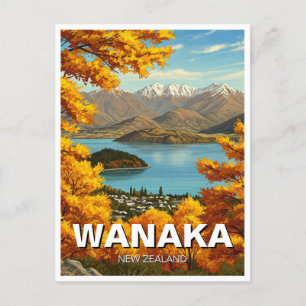 Wanaka New Zealand Travel Postcard