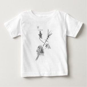 Wand Black White Abstract Tribal Tattoo Art Baby T-Shirt