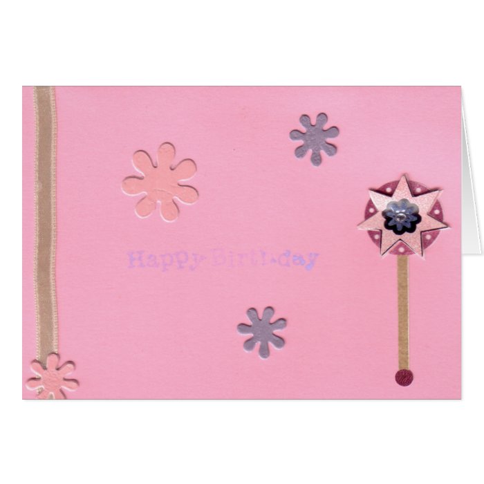 Wand Happy Birthday Girly Card