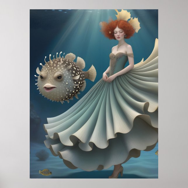 Wanda and a Pufferfish Poster (Front)