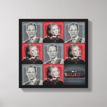 Wanda and Vision Retro Checker Pattern Canvas Print