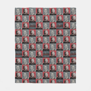 Wanda and Vision Retro Checker Pattern Fleece Blanket