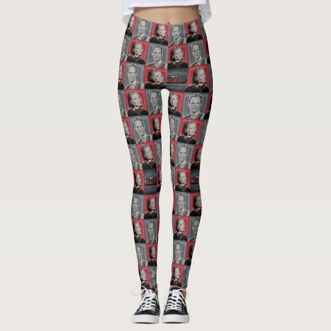 Wanda and Vision Retro Checker Pattern Leggings (Front)