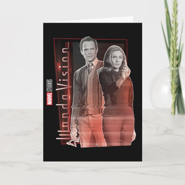 Wanda and Vision Retro Couple Card (Front)