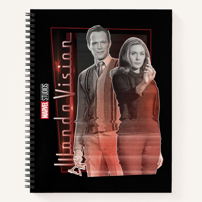 Wanda and Vision Retro Couple Notebook (Front)