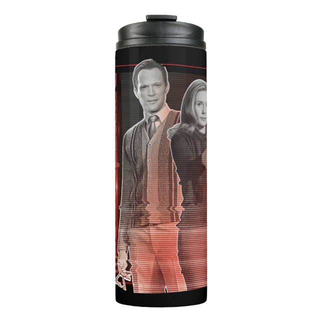 Wanda and Vision Retro Couple Thermal Tumbler (Front)