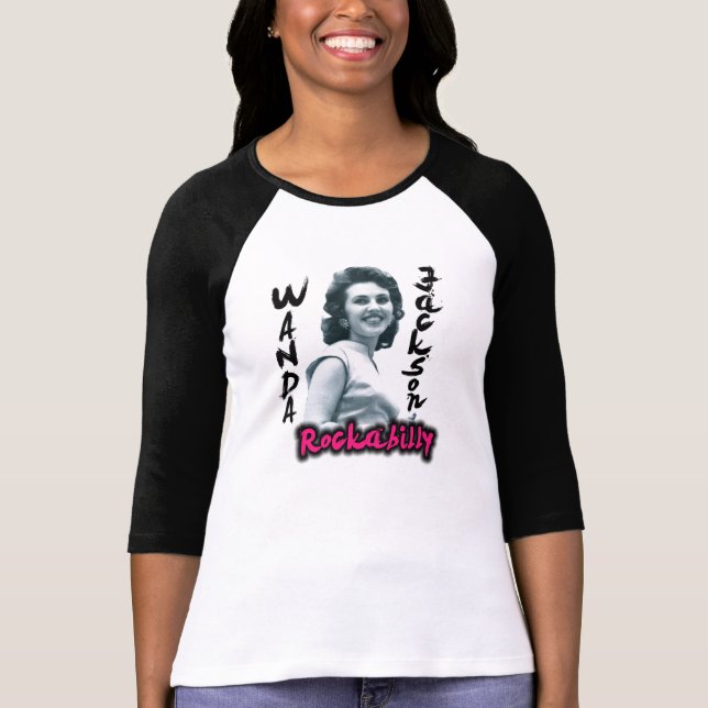Wanda Jackson baseball t-shirt (Front)