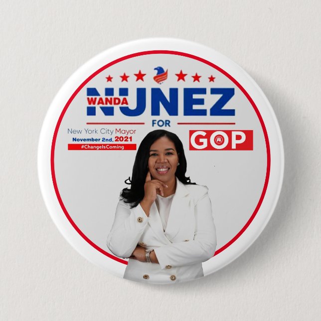 Wanda Nunez for NYC Mayor Button (Front)