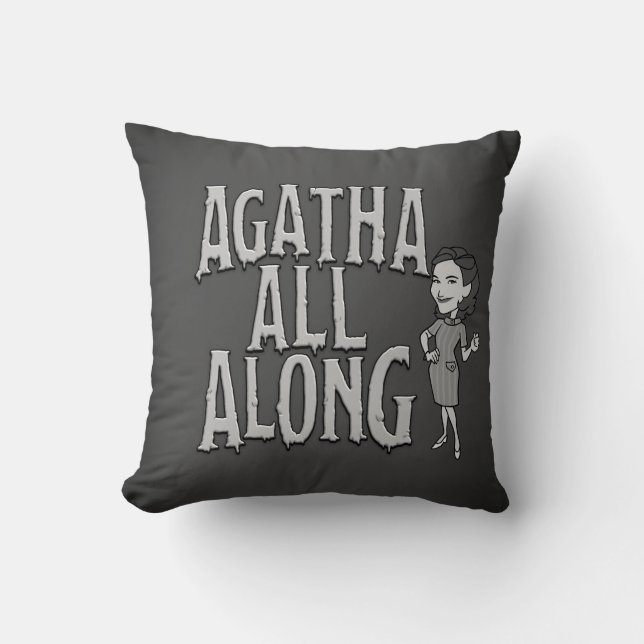 WandaVision | Agatha All Along Throw Pillow (Front)