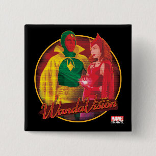 WandaVision Halloween Graphic Button