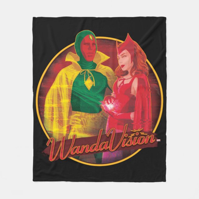 WandaVision Halloween Graphic Fleece Blanket (Front)