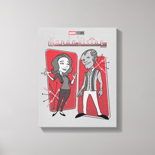 WandaVision Retro Animation Graphic Canvas Print (Front)