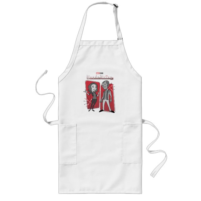 WandaVision Retro Animation Graphic Long Apron (Front)