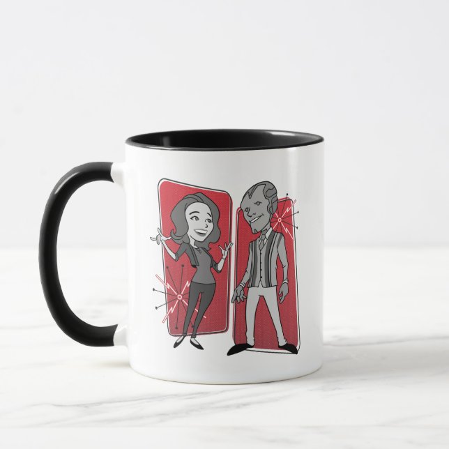 WandaVision Retro Animation Graphic Mug (Left)