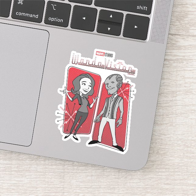 WandaVision Retro Animation Graphic Sticker (Detail)